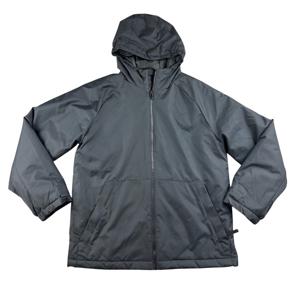 All‎ In Motion Packable Jacket Men XL Gray Casual Fit Light Water Resistant Hood